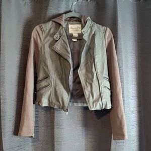 Faux leather jacket